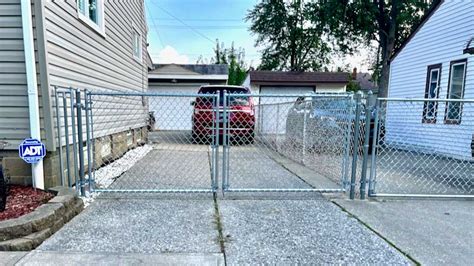 residential chain link driveway gates